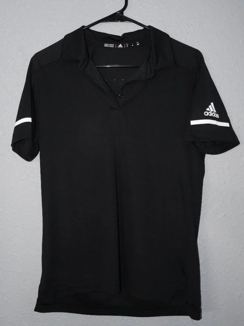adidas Climalite Men’s Performance Polo Shirt Black Medium